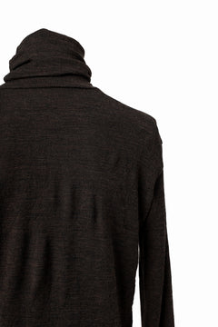 画像をギャラリービューアに読み込む, KLASICA SMOKE SMOOTH TURTLE NECK PULL / JACQUARD KNIT JERSEY (DARK OLIVE)