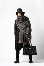 Load image into Gallery viewer, blackcrow stole wo/ny woven (GREY CHECK)