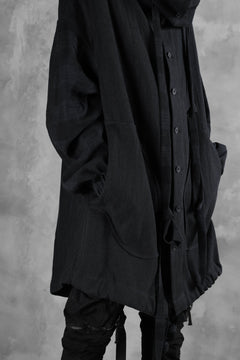 画像をギャラリービューアに読み込む, SOSNOVSKA exclusive COMBINED HOODIE JACKET (BLACK x CHECK)