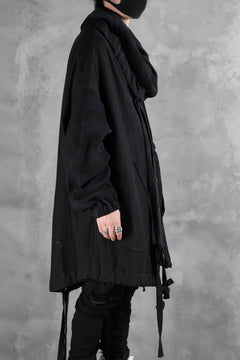 画像をギャラリービューアに読み込む, SOSNOVSKA exclusive COMBINED HOODIE JACKET (BLACK x CHECK)