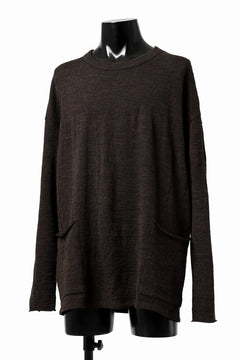 画像をギャラリービューアに読み込む, KLASICA DOZE SIDE POCKET WIDE BODY PULL / JACQUARD KNIT JERSEY (DARK OLIVE)