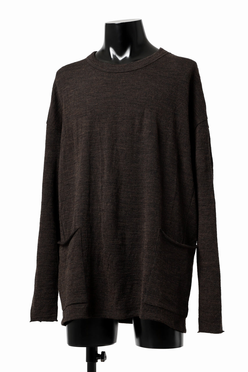 画像をギャラリービューアに読み込む, KLASICA DOZE SIDE POCKET WIDE BODY PULL / JACQUARD KNIT JERSEY (DARK OLIVE)