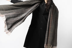 Load image into Gallery viewer, blackcrow stole wo/ny woven (GREY CHECK)