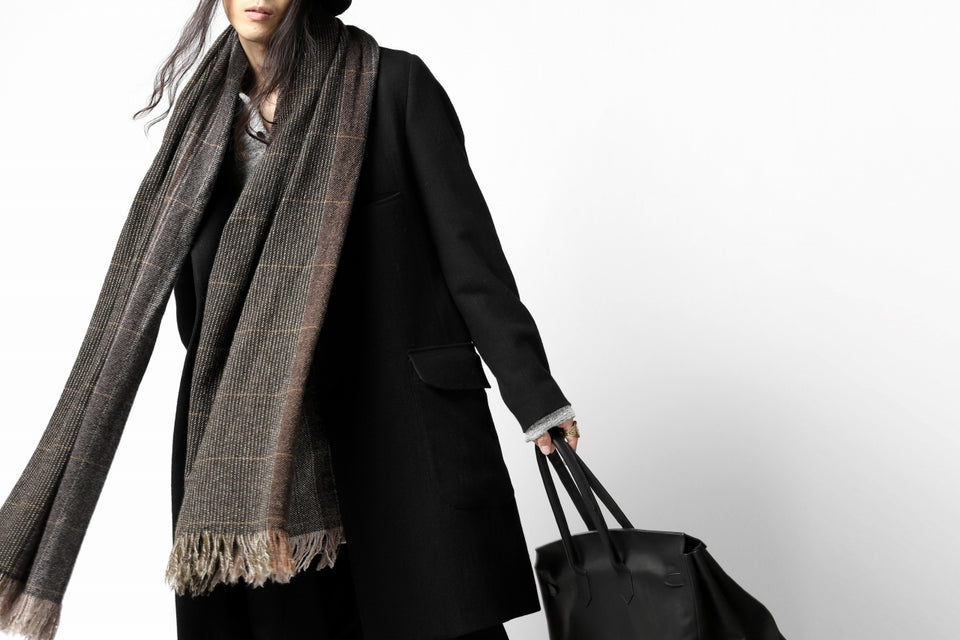 Load image into Gallery viewer, blackcrow stole wo/ny woven (GREY CHECK)