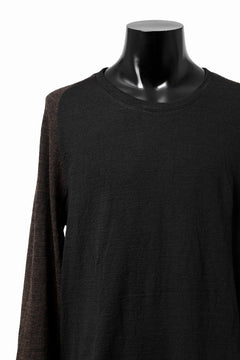 画像をギャラリービューアに読み込む, KLASICA D'ARCY RAGLAN REGULAR FIT PULL / JACQUARD KNIT JERSEY (BLACK x OLIVE)