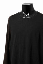 画像をギャラリービューアに読み込む, KLASICA D'ARCY RAGLAN REGULAR FIT PULL / JACQUARD KNIT JERSEY (BLACK x OLIVE)