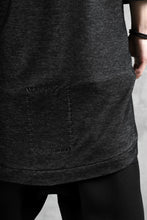 画像をギャラリービューアに読み込む, SOSNOVSKA exclusive DOUBLE JERSEY TOPS with PATCH DETAIL (BLACK x GREY)