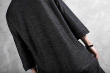 画像をギャラリービューアに読み込む, SOSNOVSKA exclusive DOUBLE JERSEY TOPS with PATCH DETAIL (BLACK x GREY)