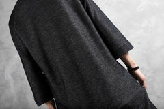 画像をギャラリービューアに読み込む, SOSNOVSKA exclusive DOUBLE JERSEY TOPS with PATCH DETAIL (BLACK x GREY)