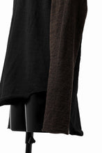 画像をギャラリービューアに読み込む, KLASICA D'ARCY RAGLAN REGULAR FIT PULL / JACQUARD KNIT JERSEY (BLACK x OLIVE)