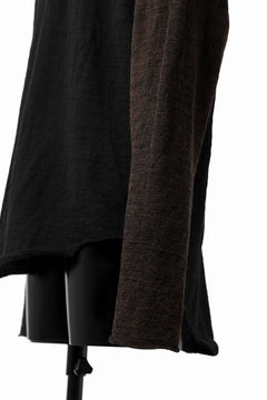 画像をギャラリービューアに読み込む, KLASICA D'ARCY RAGLAN REGULAR FIT PULL / JACQUARD KNIT JERSEY (BLACK x OLIVE)