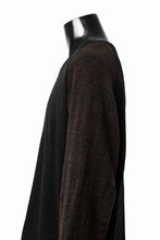 画像をギャラリービューアに読み込む, KLASICA D'ARCY RAGLAN REGULAR FIT PULL / JACQUARD KNIT JERSEY (BLACK x OLIVE)