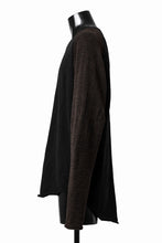 画像をギャラリービューアに読み込む, KLASICA D'ARCY RAGLAN REGULAR FIT PULL / JACQUARD KNIT JERSEY (BLACK x OLIVE)