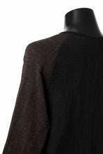 画像をギャラリービューアに読み込む, KLASICA D'ARCY RAGLAN REGULAR FIT PULL / JACQUARD KNIT JERSEY (BLACK x OLIVE)
