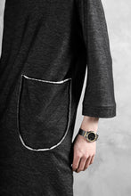 画像をギャラリービューアに読み込む, SOSNOVSKA exclusive DOUBLE JERSEY TOPS with PATCH DETAIL (BLACK x GREY)