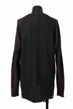 画像をギャラリービューアに読み込む, KLASICA D'ARCY RAGLAN REGULAR FIT PULL / JACQUARD KNIT JERSEY (BLACK x OLIVE)