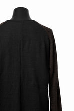 画像をギャラリービューアに読み込む, KLASICA D'ARCY RAGLAN REGULAR FIT PULL / JACQUARD KNIT JERSEY (BLACK x OLIVE)