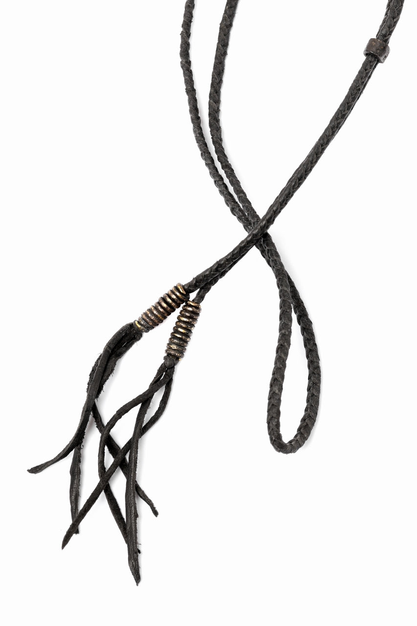 BLOW by JUN UEZONO exclusive HANDBRAID LEATHER CORD WITH BARREL