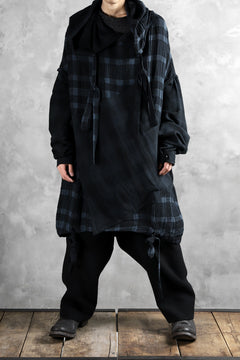 画像をギャラリービューアに読み込む, SOSNOVSKA COLLAPSE HOODIE CELLS (MIXED PLAID)