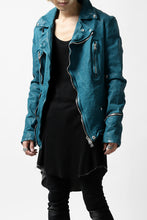 Load image into Gallery viewer, ISAMU KATAYAMA BACKLASH exclusive DOUBLE RIDERS JACKET / JP-CALF GARMENT WASHED (BLACK)