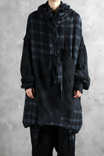 画像をギャラリービューアに読み込む, SOSNOVSKA COLLAPSE HOODIE CELLS (MIXED PLAID)