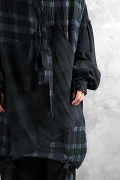 画像をギャラリービューアに読み込む, SOSNOVSKA COLLAPSE HOODIE CELLS (MIXED PLAID)