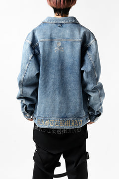 Load image into Gallery viewer, mastermind JAPAN TRUCKER JACKET / 2WAY STRETCH DENIM (INDIGO)