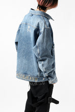 Load image into Gallery viewer, mastermind JAPAN TRUCKER JACKET / 2WAY STRETCH DENIM (INDIGO)