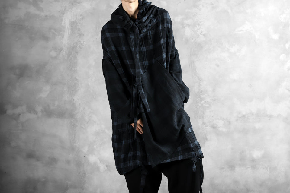 画像をギャラリービューアに読み込む, SOSNOVSKA COLLAPSE HOODIE CELLS (MIXED PLAID)