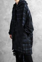 画像をギャラリービューアに読み込む, SOSNOVSKA COLLAPSE HOODIE CELLS (MIXED PLAID)