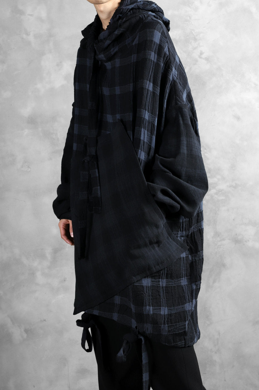 画像をギャラリービューアに読み込む, SOSNOVSKA COLLAPSE HOODIE CELLS (MIXED PLAID)