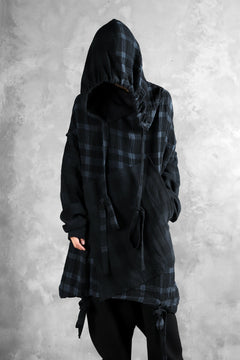 画像をギャラリービューアに読み込む, SOSNOVSKA COLLAPSE HOODIE CELLS (MIXED PLAID)
