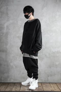 画像をギャラリービューアに読み込む, SOSNOVSKA exclusive SLASH COMBINATION SWEATER TOP (BLACK)