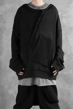 画像をギャラリービューアに読み込む, SOSNOVSKA exclusive SLASH COMBINATION SWEATER TOP (BLACK)