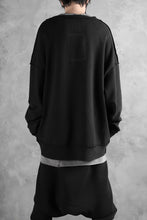 画像をギャラリービューアに読み込む, SOSNOVSKA exclusive SLASH COMBINATION SWEATER TOP (BLACK)