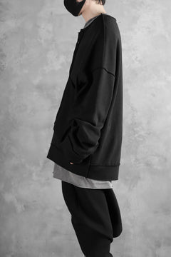 画像をギャラリービューアに読み込む, SOSNOVSKA exclusive SLASH COMBINATION SWEATER TOP (BLACK)