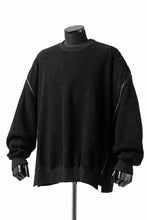 画像をギャラリービューアに読み込む, FACETASM FLEECE ZIPPER SWEAT PULLOVER (BLACK)