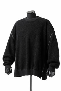 画像をギャラリービューアに読み込む, FACETASM FLEECE ZIPPER SWEAT PULLOVER (BLACK)