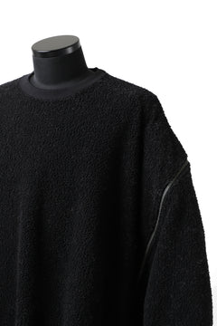 画像をギャラリービューアに読み込む, FACETASM FLEECE ZIPPER SWEAT PULLOVER (BLACK)