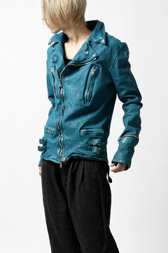Load image into Gallery viewer, ISAMU KATAYAMA BACKLASH exclusive DOUBLE RIDERS JACKET / JP-CALF GARMENT WASHED (BLACK)