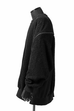 画像をギャラリービューアに読み込む, FACETASM FLEECE ZIPPER SWEAT PULLOVER (BLACK)