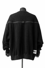 画像をギャラリービューアに読み込む, FACETASM FLEECE ZIPPER SWEAT PULLOVER (BLACK)