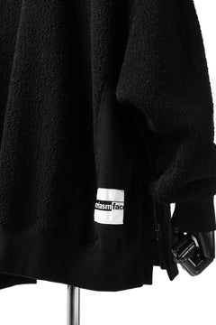 画像をギャラリービューアに読み込む, FACETASM FLEECE ZIPPER SWEAT PULLOVER (BLACK)