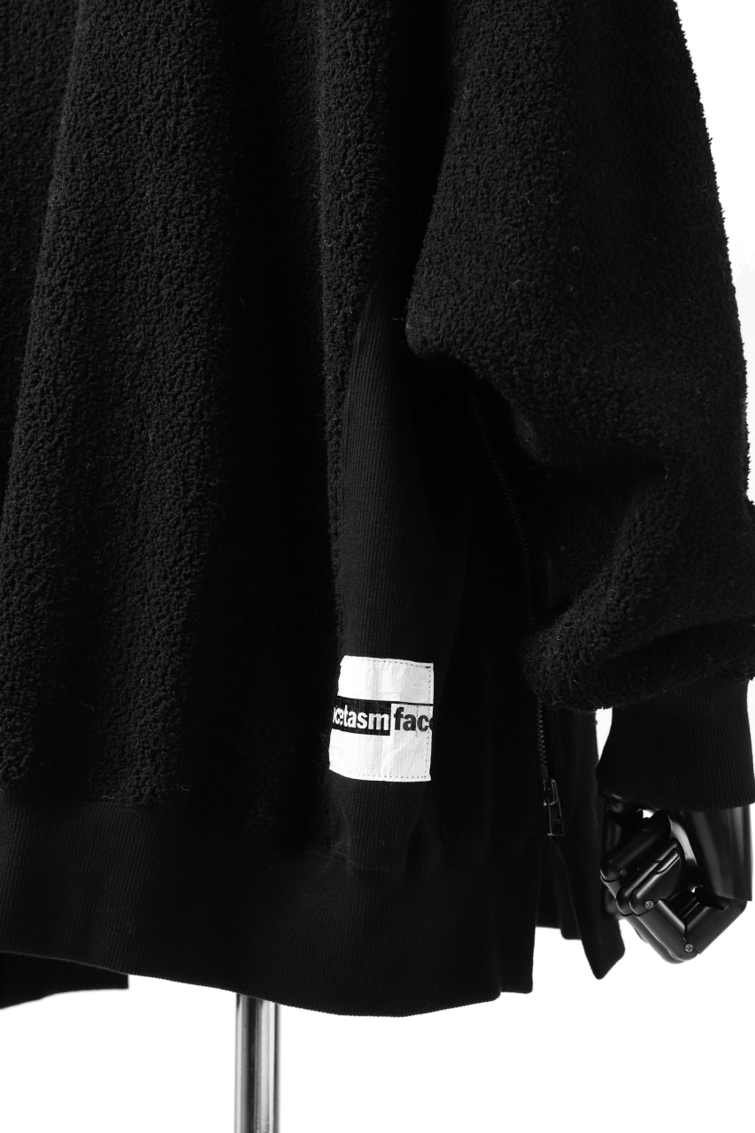 画像をギャラリービューアに読み込む, FACETASM FLEECE ZIPPER SWEAT PULLOVER (BLACK)