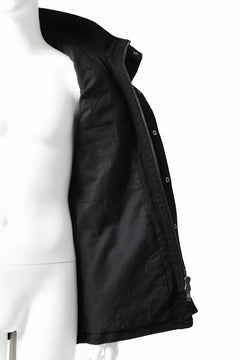 Load image into Gallery viewer, daub PADDED SAHARIANA JACKET / SOFT COTTON TWILL (BLACK)