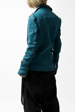 Load image into Gallery viewer, ISAMU KATAYAMA BACKLASH exclusive DOUBLE RIDERS JACKET / JP-CALF GARMENT WASHED (BLACK)