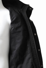 Load image into Gallery viewer, daub PADDED SAHARIANA JACKET / SOFT COTTON TWILL (BLACK)