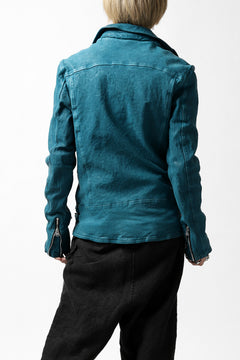 Load image into Gallery viewer, ISAMU KATAYAMA BACKLASH exclusive DOUBLE RIDERS JACKET / JP-CALF GARMENT WASHED (BLACK)
