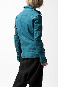 Load image into Gallery viewer, ISAMU KATAYAMA BACKLASH exclusive DOUBLE RIDERS JACKET / JP-CALF GARMENT WASHED (BLACK)