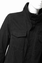 Load image into Gallery viewer, daub PADDED SAHARIANA JACKET / SOFT COTTON TWILL (BLACK)